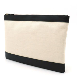 Balenciaga Clutch Black Bag Clip Natural